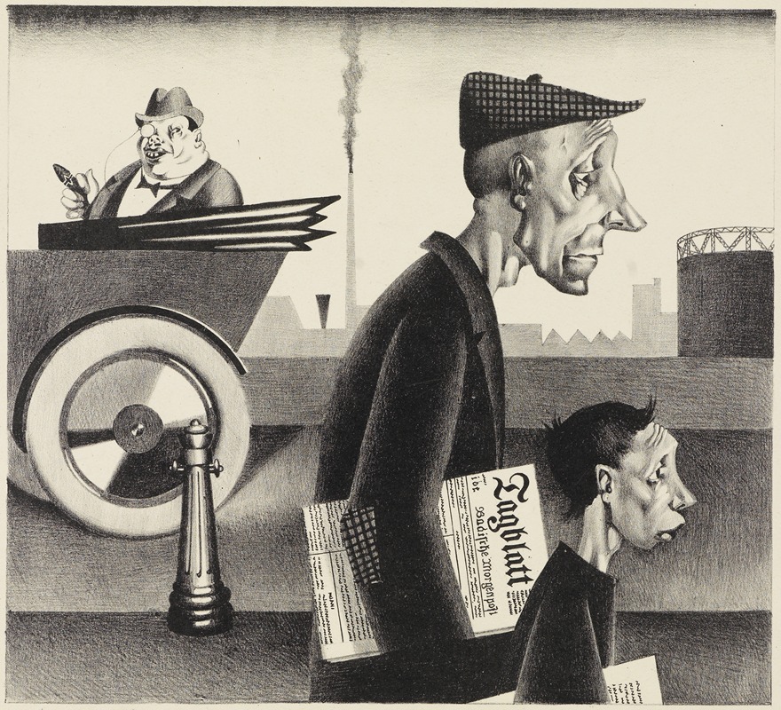 Zeitungsträger by Георг Шольц, 1924 — digital art print download