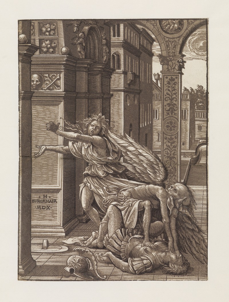 Der Tod überfällt ein Liebespaar by Ганс Бургкмайр Старший — digital art print download
