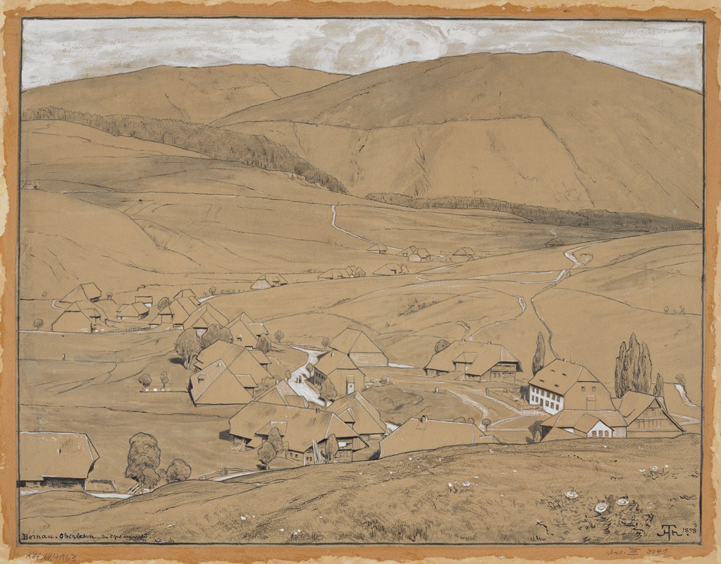Bernau-Oberlehen by Ханс Тома, 1898 — digital art print download