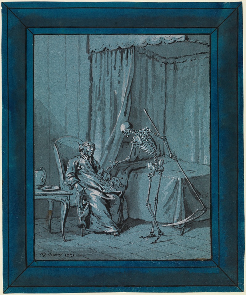 Der Tod und der Sterbende by Жан-Батист Удри, 1731 — digital art print download
