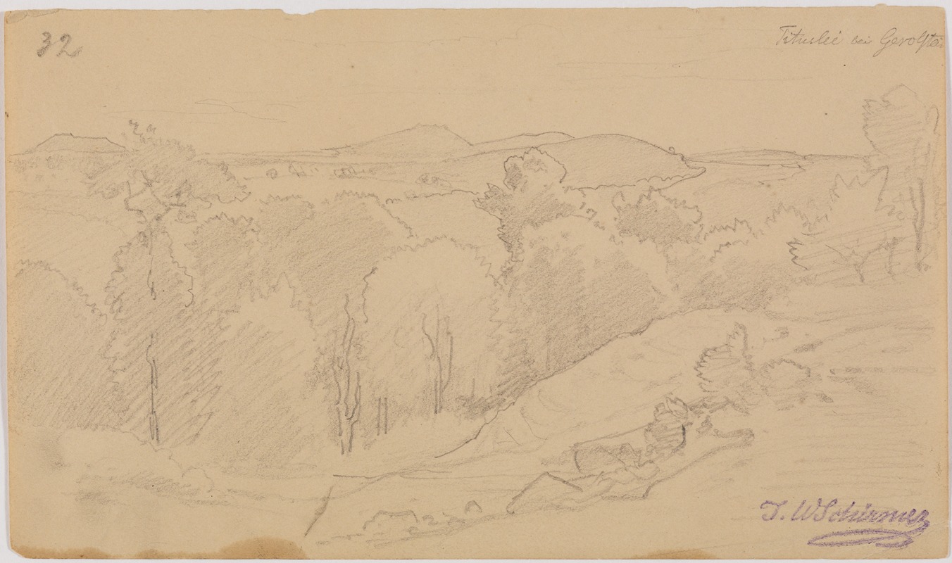 Bei Gerolstein, fol. 32 by Иоганн Вильгельм Ширмер, 1836 — digital art print download