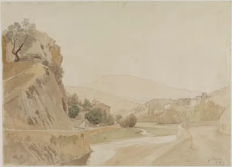 Landschaft bei Vaison in Südfrankreich — Johann Wilhelm Schirmer