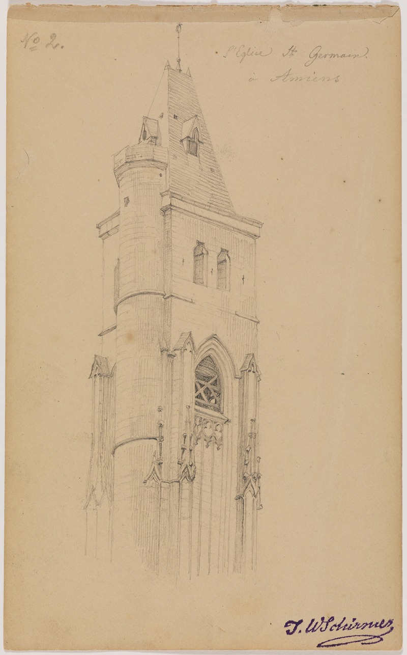 L'Eglise St. Germain à Amiens, fol. 2 — Иоганн Вильгельм Ширмер