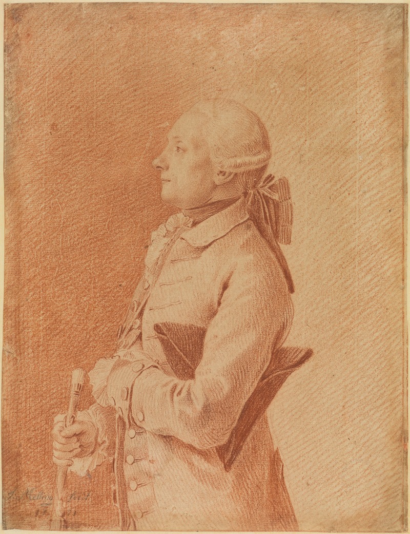Herrenbildnis by Josef Melling, 1771 — digital art print download
