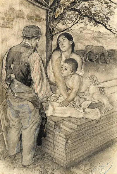 Le Fils du Charpentier by Louis Legrand — digital art print download