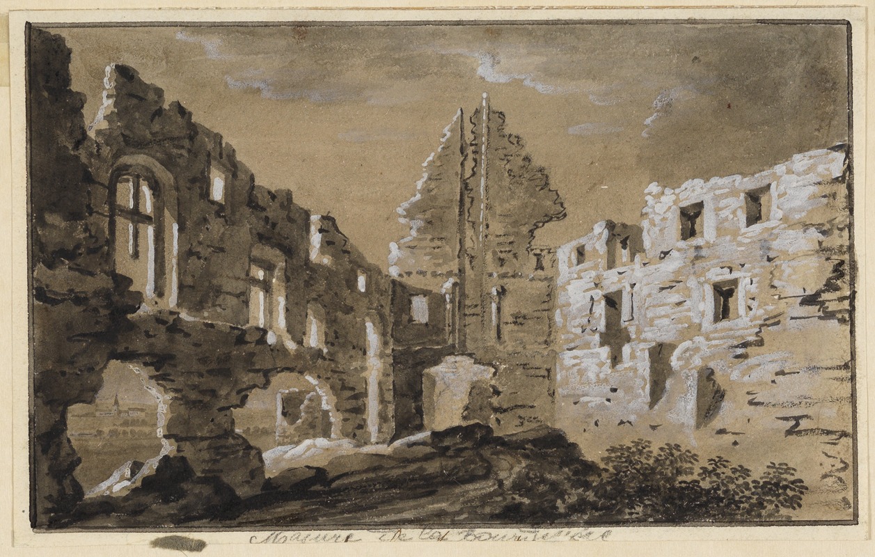 Schloßruine im Mondlicht — Луи-Николя ван Бларенберг