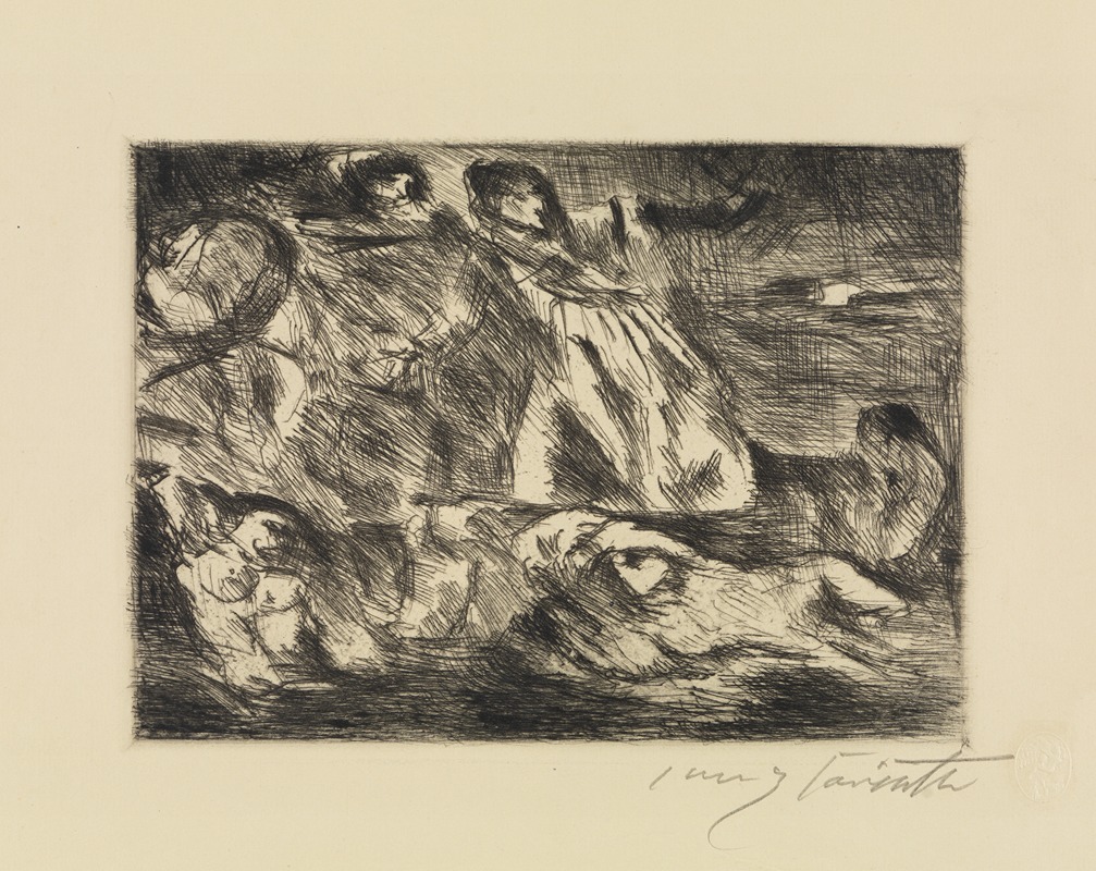 Dantebarke nach Delacroix by Ловис Коринт, 1920 — digital art print download