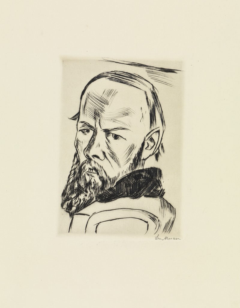 Bildnis Dostojewskis by Макс Бекманн, 1921 — digital art print download