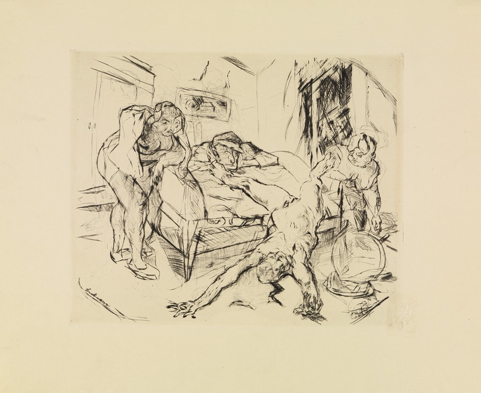 Die Nacht by Макс Бекманн, 1914 — digital art print download