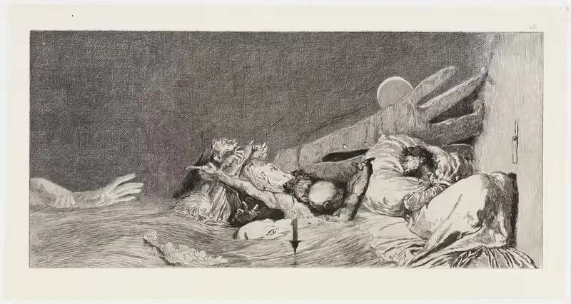 Страхи (Перчатка, Опус VI, Лист 7) by Макс Клингер, 1893-1898 — digital art print download
