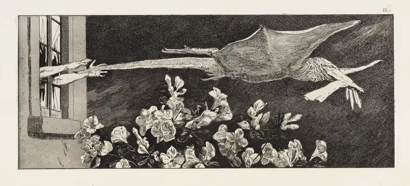 Похищение (Перчатка, Опус VI, Лист 9) by Макс Клингер, 1893-1898 — digital art print download
