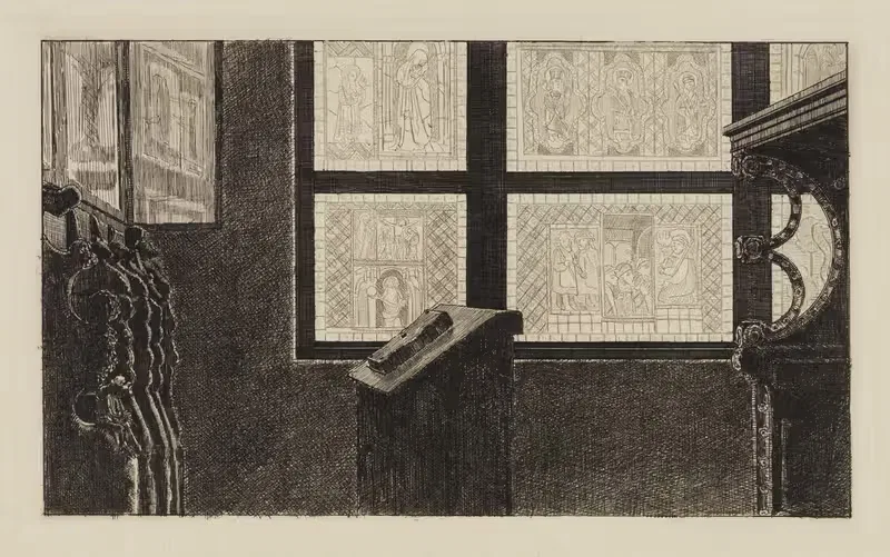 Gothisches Zimmer im Kunstgewerbe-Museum — Max Klinger