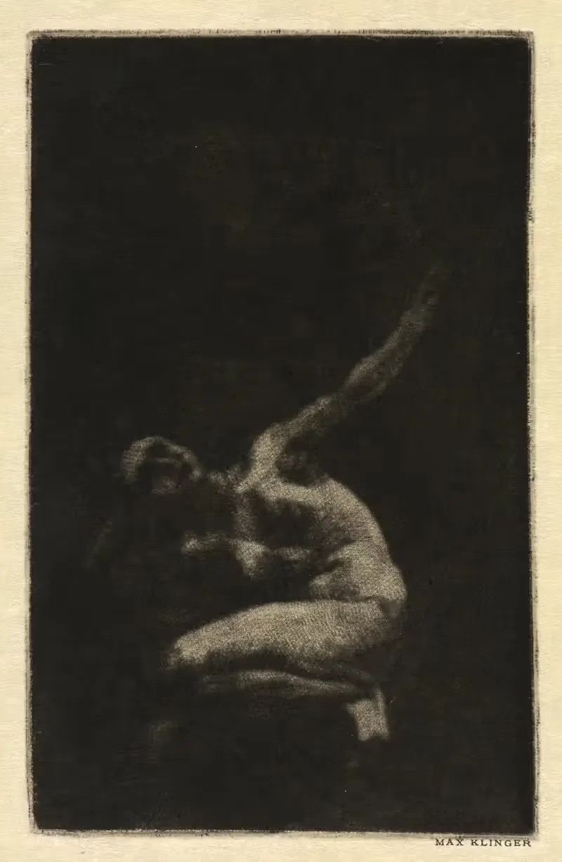 Согнутая женская натура by Макс Клингер, 1913 — digital art print download