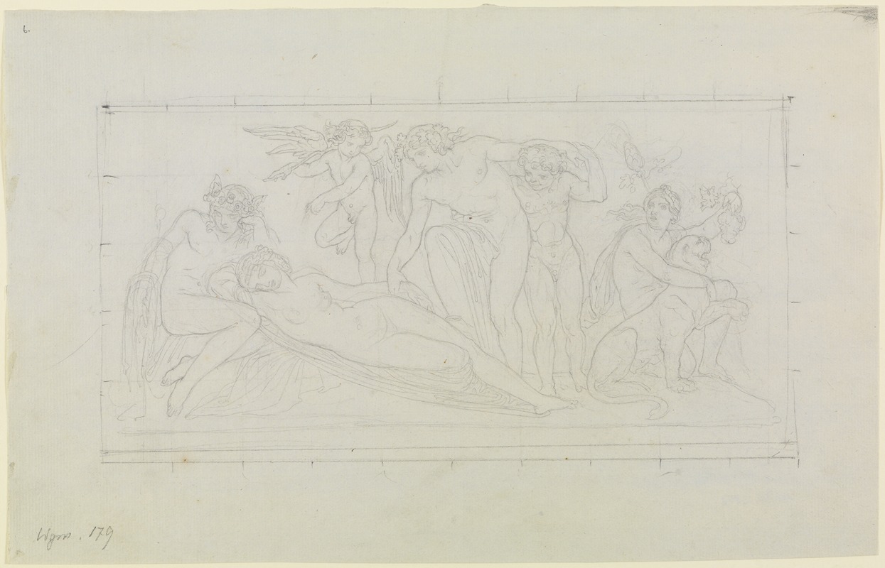 Dionysos und Ariadne by Мориц фон Швинд — digital art print download