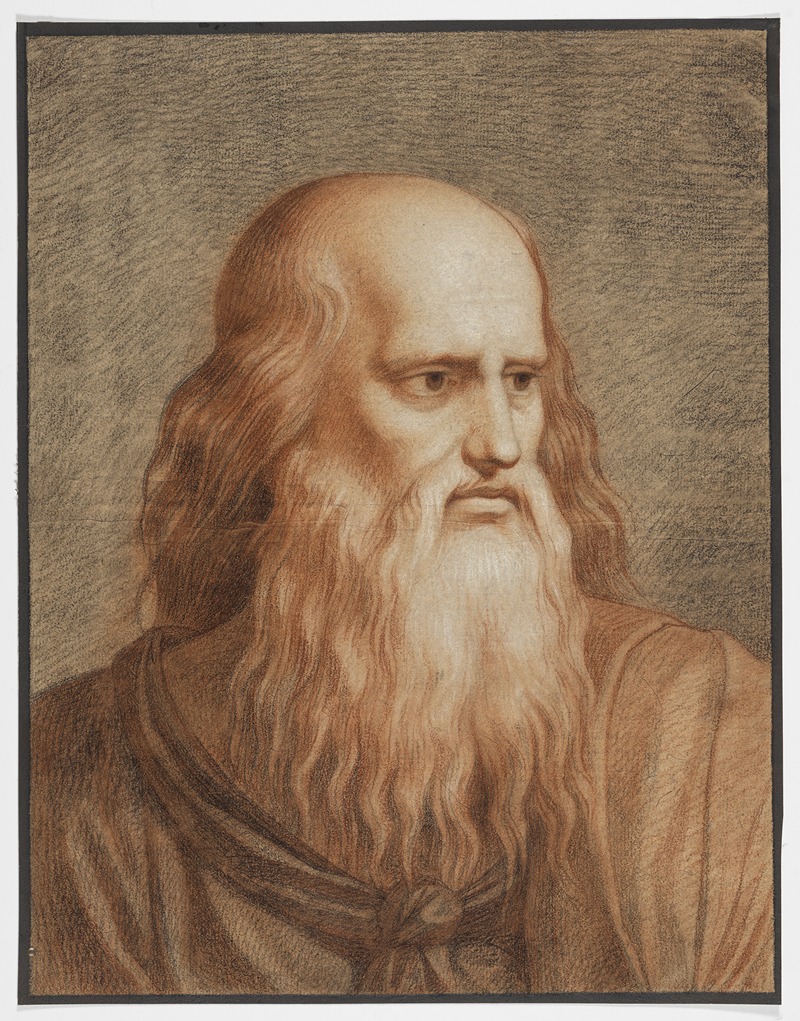 Kopf des greisen Philosophen Platon by Филипп Якоб Беккер — digital art print download