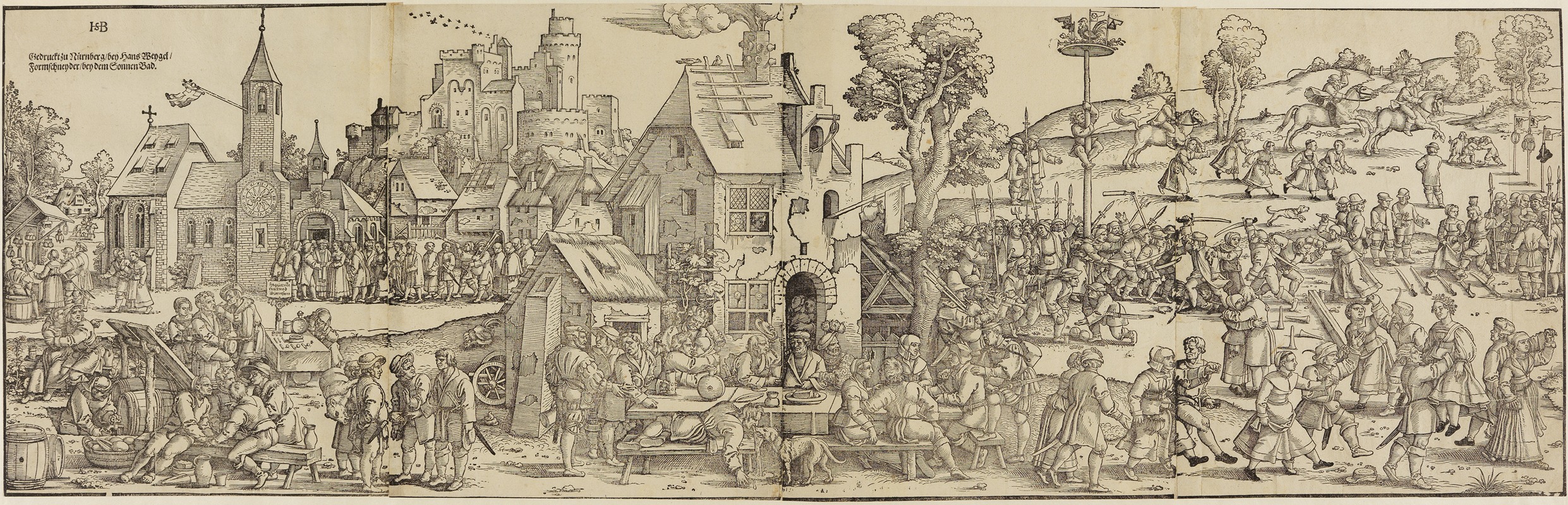 Das grosse Kirchweihfest — Sebald Beham