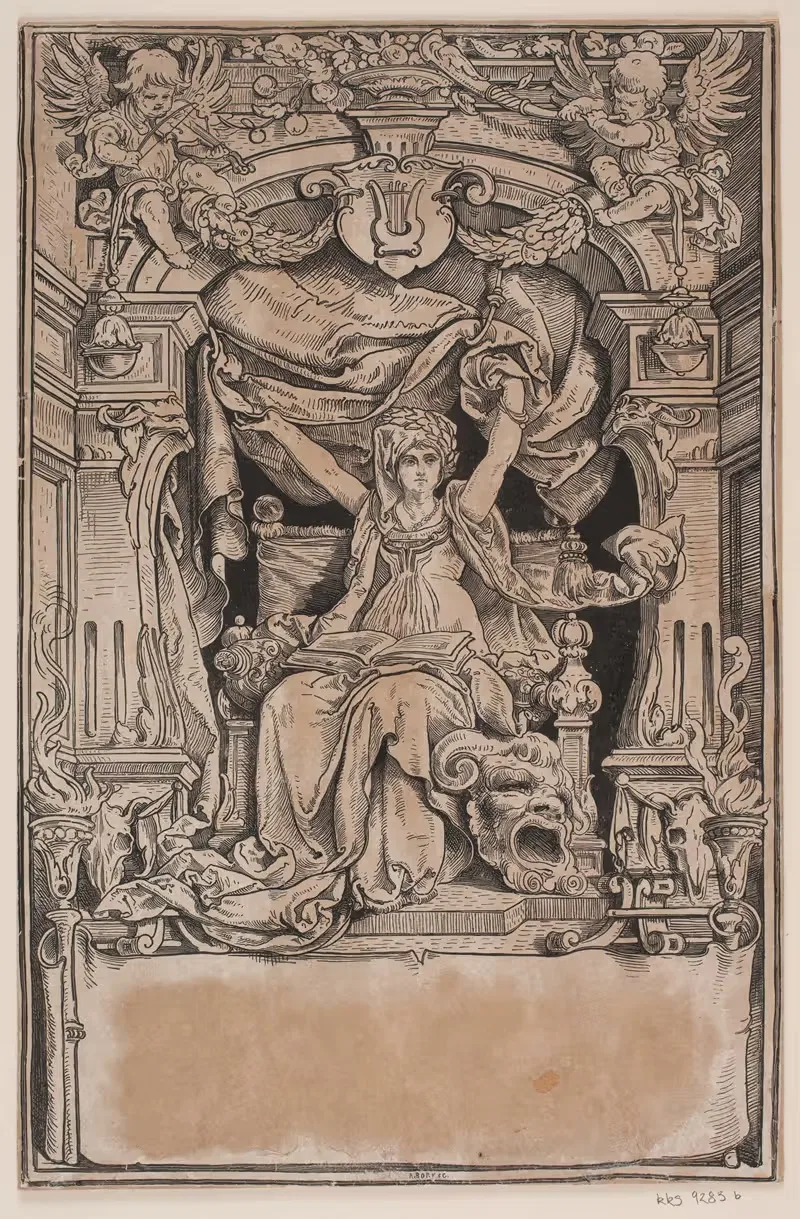 Titelblad og Vignet til en Udgave af Faust , München 1884 — André Bork