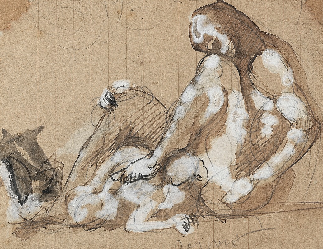 Satan et un adorateur — Auguste Rodin