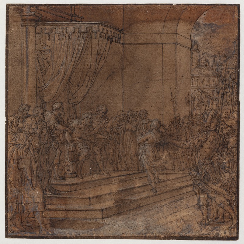 David Spiller harpe for Sauls trone by Bartolommeo Cesi — digital art print download