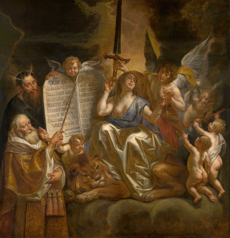 Human Law Founded on the Divine Justice — Jacob Jordaens