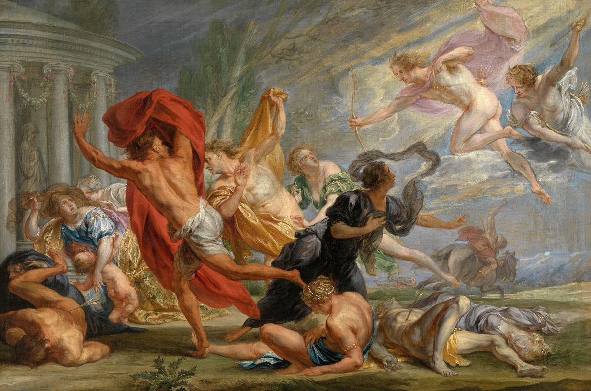 Apollo and Diana Kill Niobe's Children — Jan Boeckhorst