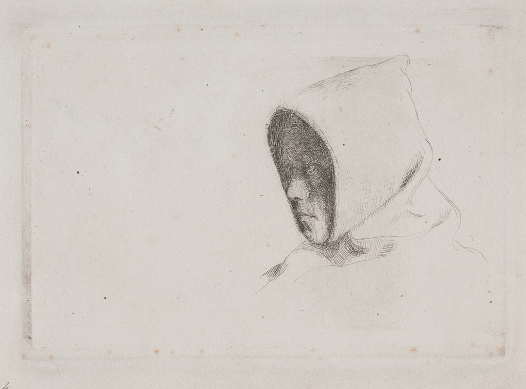Hoved med munkehætte by Карл Блох, 1868 — digital art print download