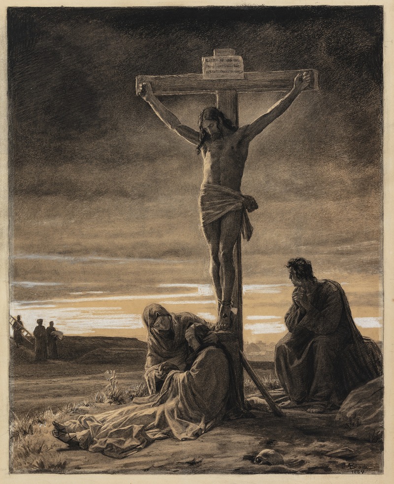Christ on the Cross by Карл Блох, 1884 — digital art print download