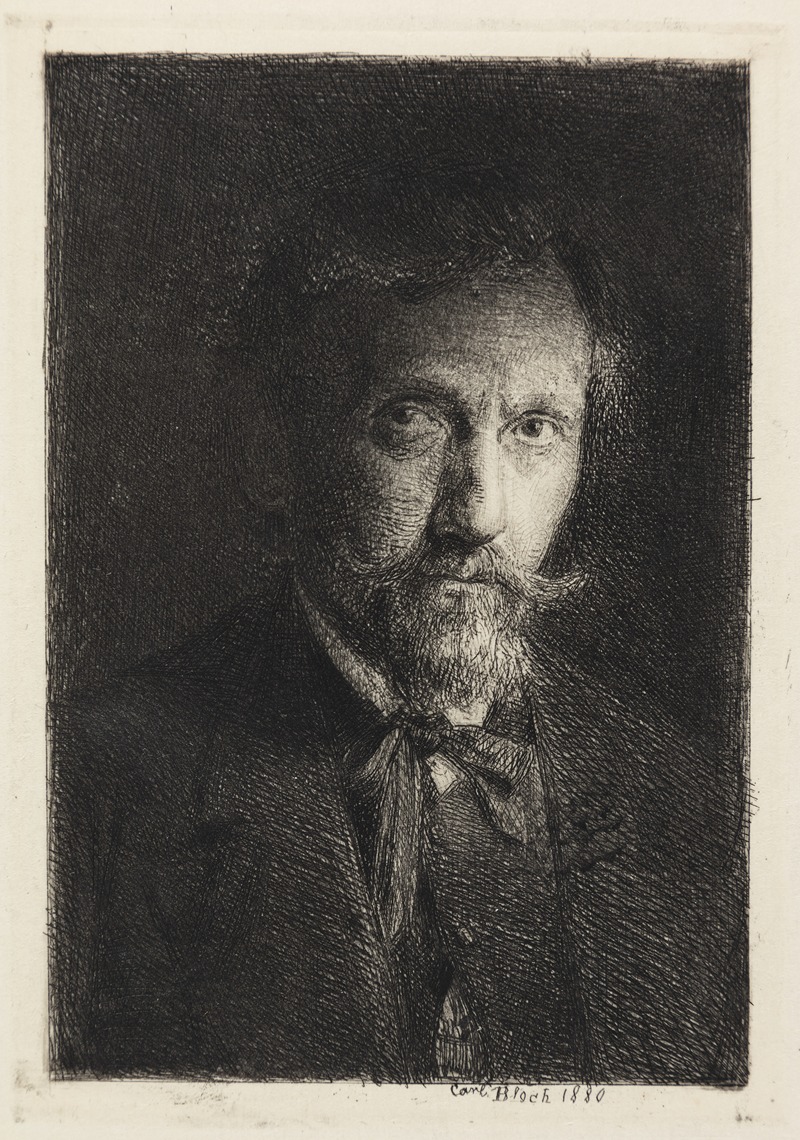 Self-portrait by Карл Блох, 1880 — digital art print download