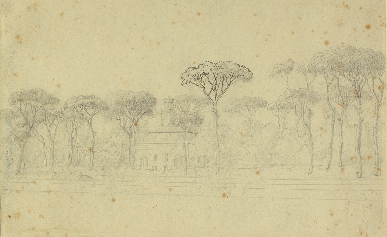 Pinier i villa Borgheses have by Кристоффер Вильгельм Эккерсберг — digital art print download