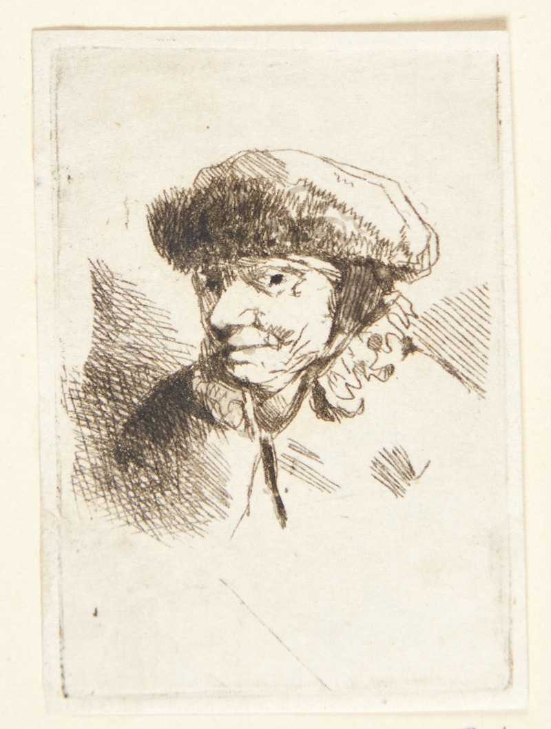 Smilende gammel kvinde med pelshue — Cornelis Pietersz. Bega