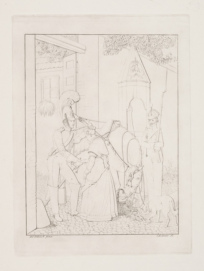 Hestegardisten tager afsked — Carl Edvard Sonne