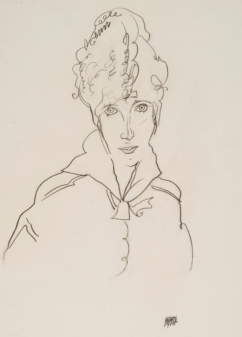 Bildnis Edith Schiele by Эгон Шиле, 1915 — digital art print download