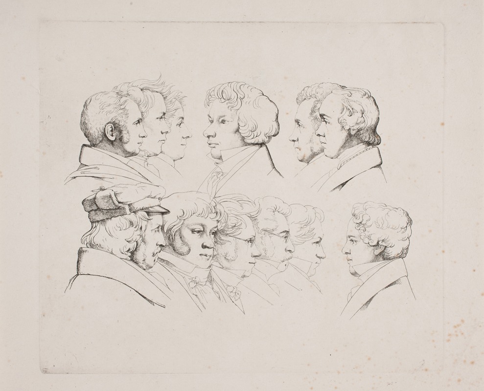 12 portrætter Rom 1825 — Ernst Meyer