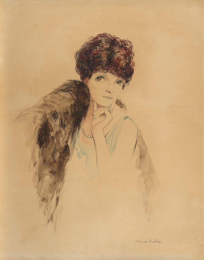 Portrait de Marthe Chenal by Франсис Пикабия — digital art print download