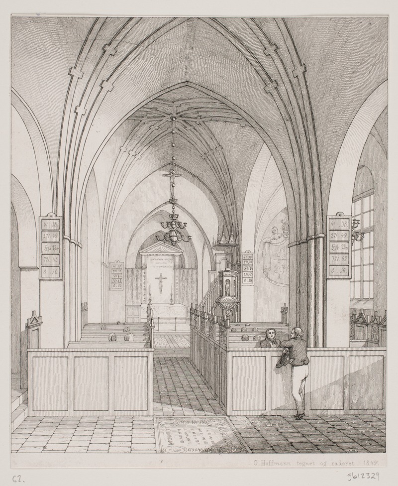 Det indre af Karrebæk Kirke — Georg Hoffmann