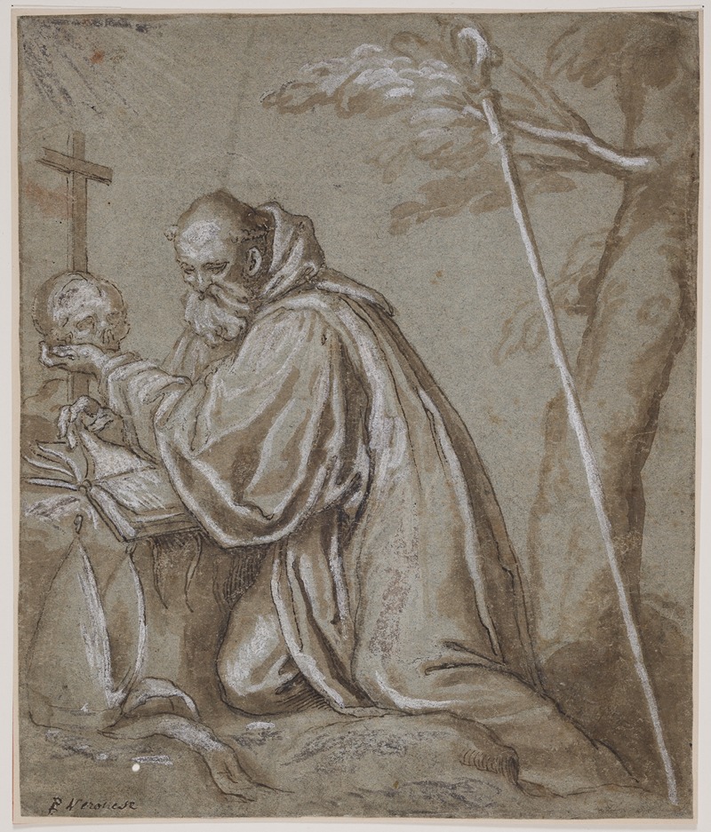 Den bodfærdige Skt Bernhard by Giovanni Battista Fontana — digital art print download