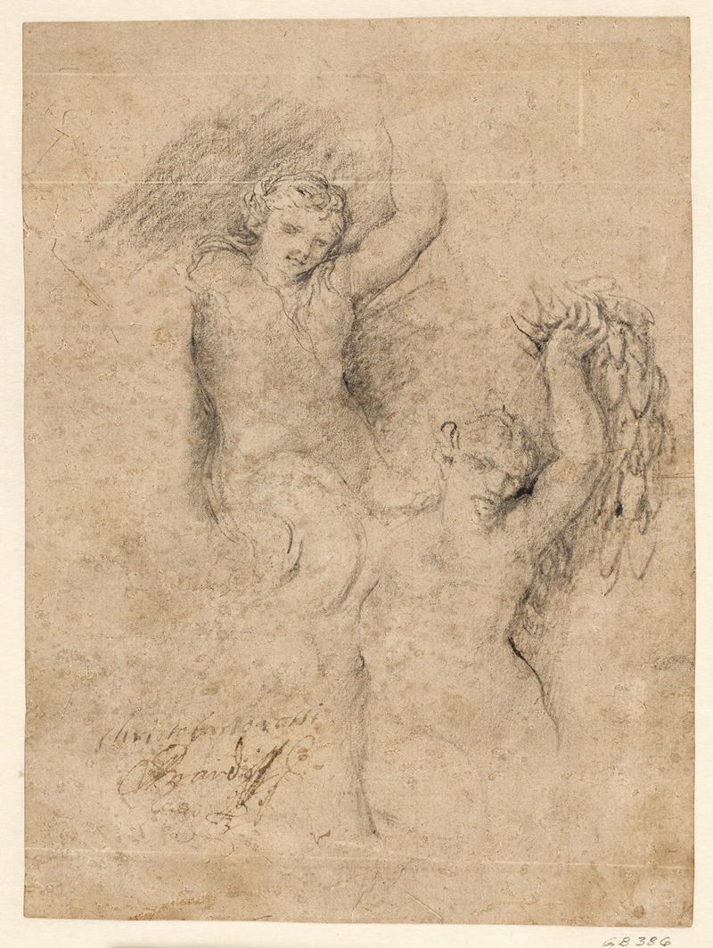 En nereide og en satyr by Giovanni Coli — digital art print download