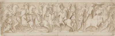 Angreb på germanerne; deres høvdinge tilfangetages by Giovanni Guerra — digital art print download