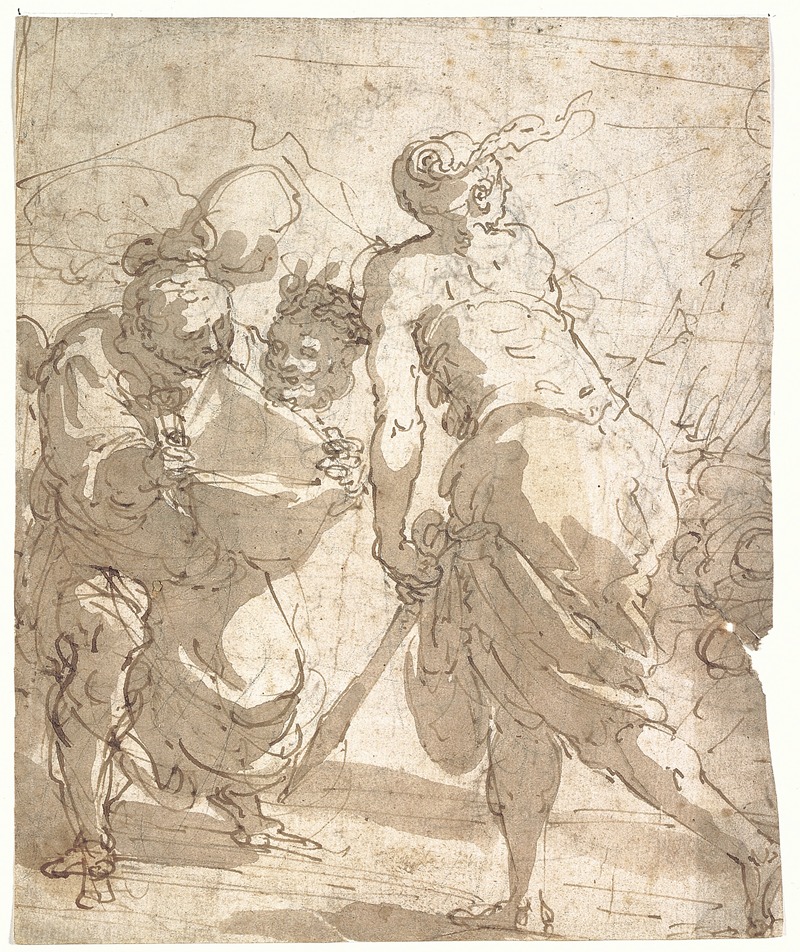 Judith med Holofernes' hoved by Giulio Benso — digital art print download