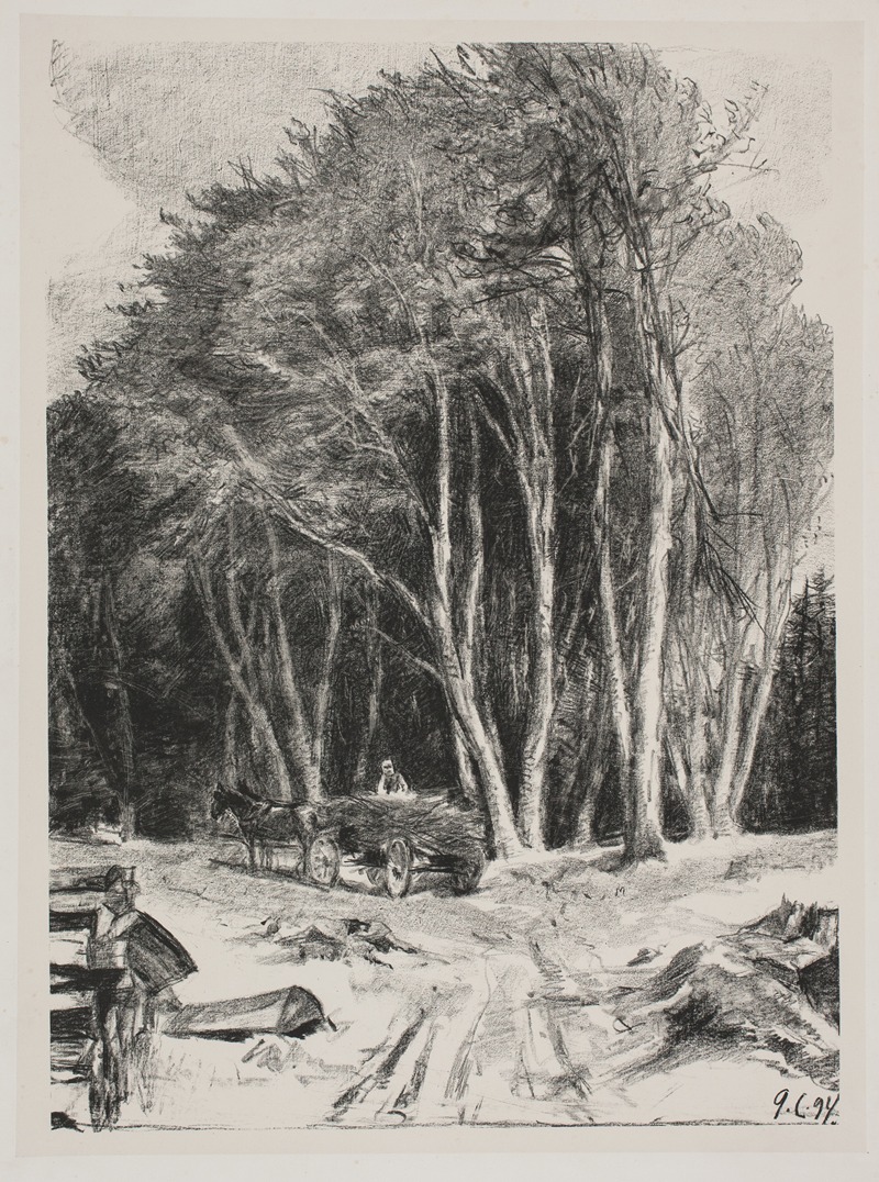 Skovhugst by Godfred Christensen, 1894 — digital art print download
