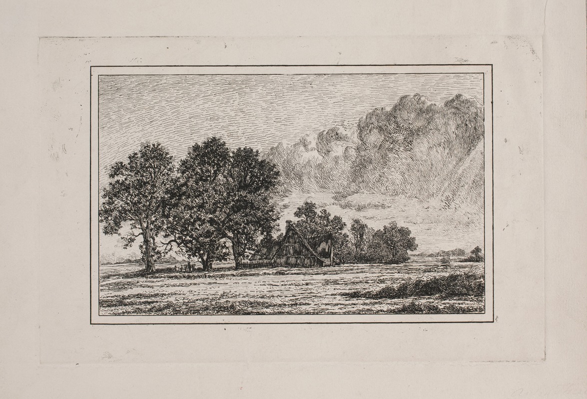 Landskab ved Borup by Hans Anton Thiele, 1860 — digital art print download