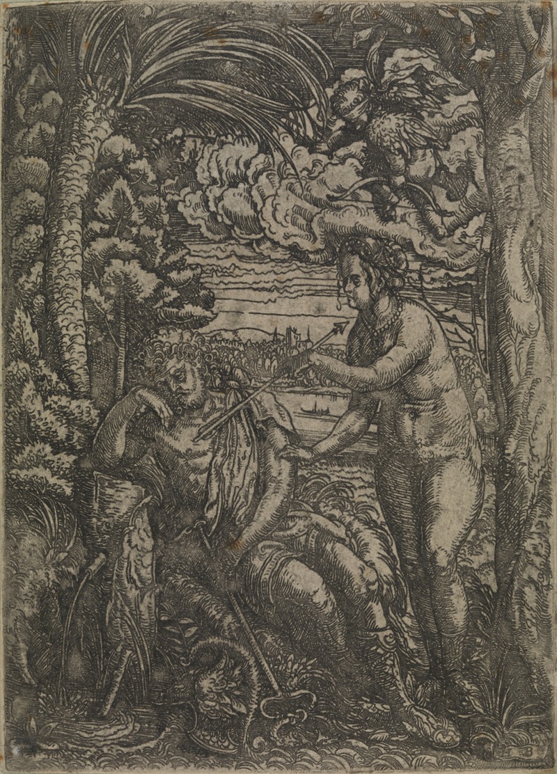 Venus og Merkur by Ганс Бургкмайр Старший, 1520 — digital art print download