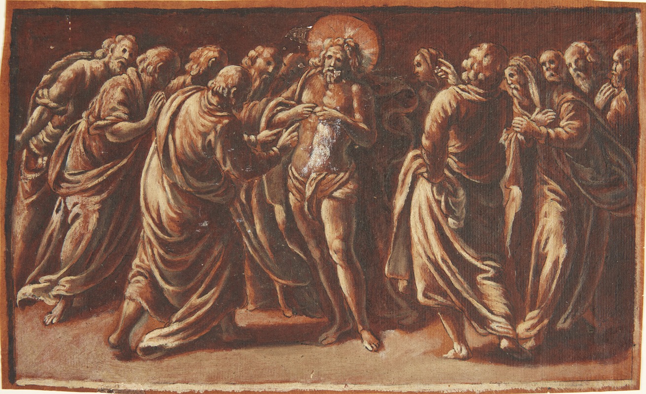 Jesus viser sig for apostelene by Hans Leu the elder — digital art print download