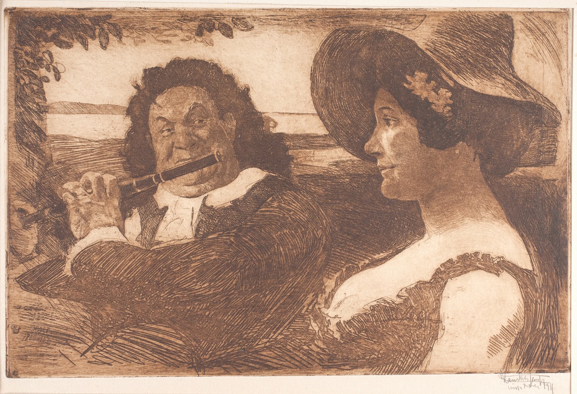 Fredensborg idyl by Ханс Николай Хансен, 1906 — digital art print download