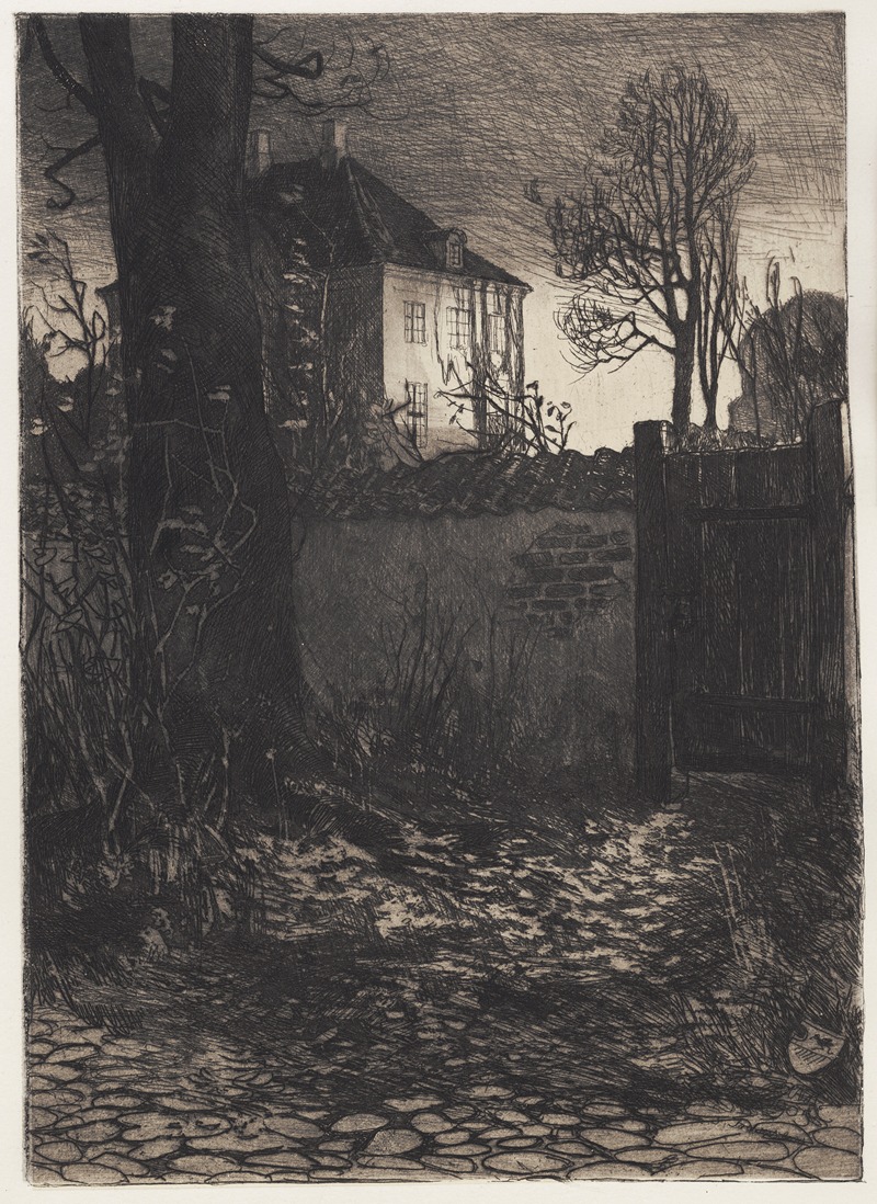 Huset i Skipperalleen by Ханс Николай Хансен, 1905 — digital art print download