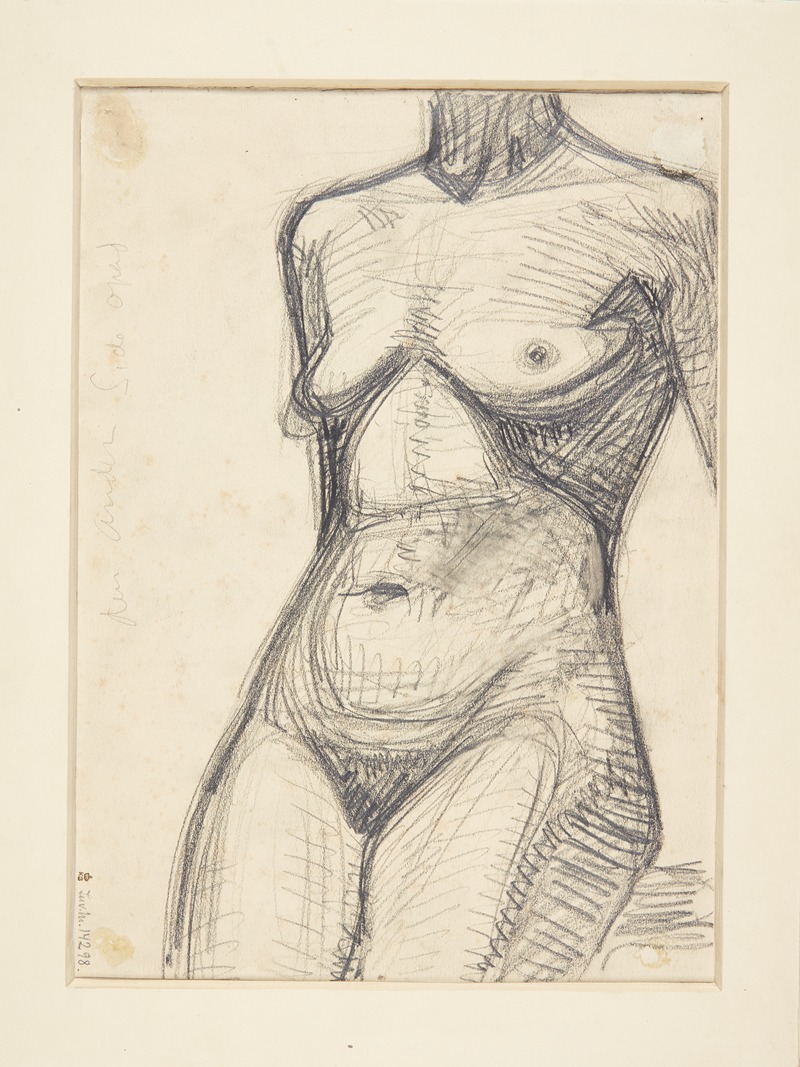 Torso af kvindelige model by Харальд Гирсинг — digital art print download