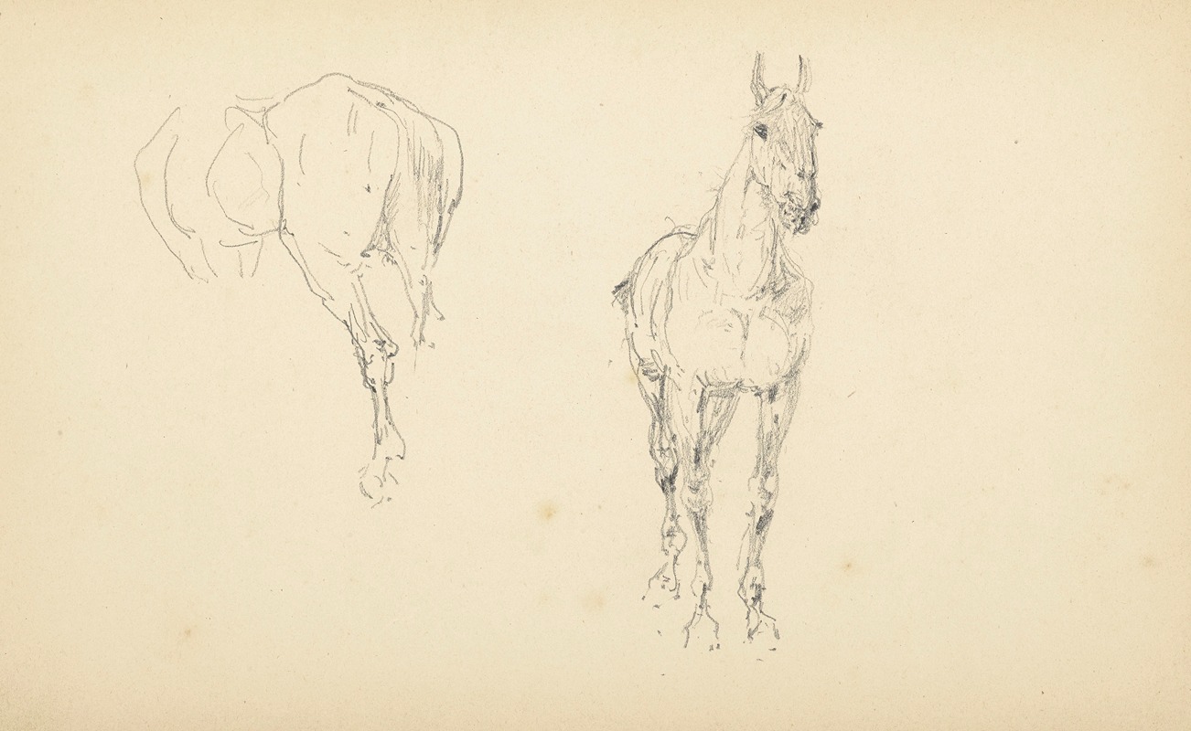 Étude de chevaux by Анри де Тулуз-Лотрек — digital art print download