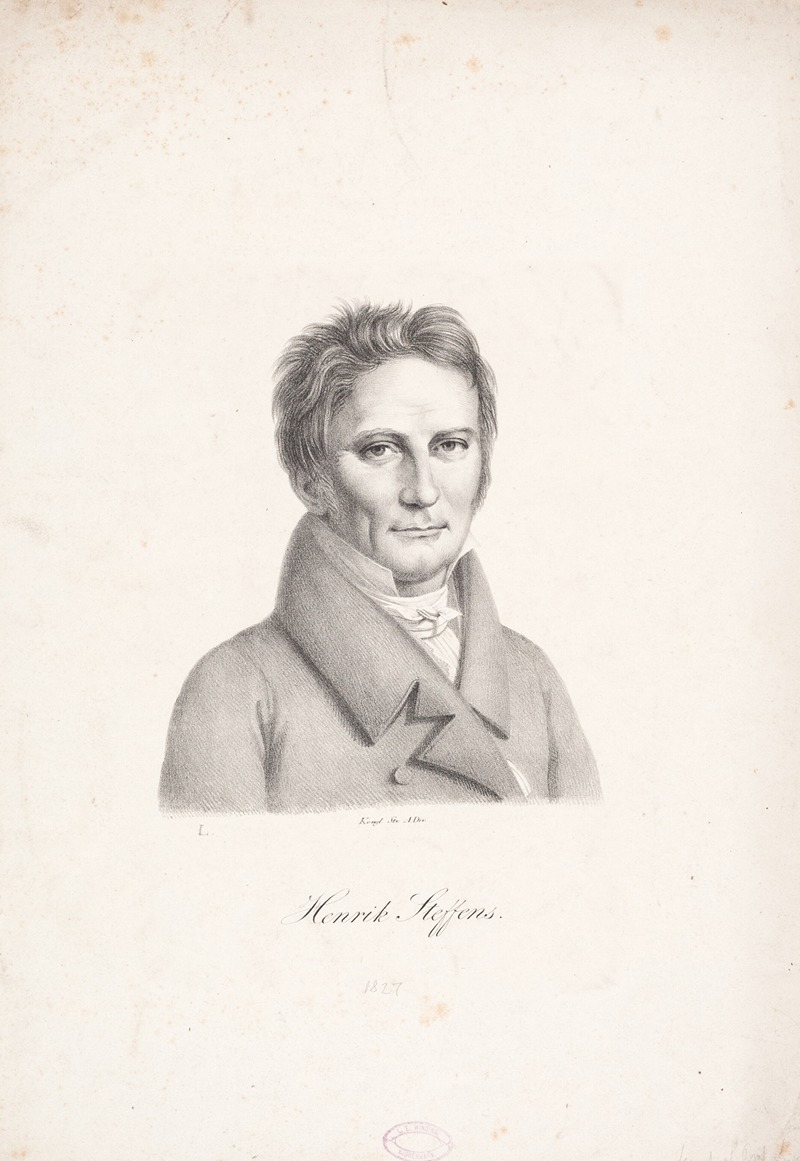 Henrik Steffens by Йохан Людвиг Лунд, 1827 — digital art print download