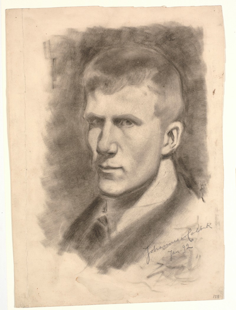 Selvportræt by Иоганнес Хольбек, 1892 — digital art print download