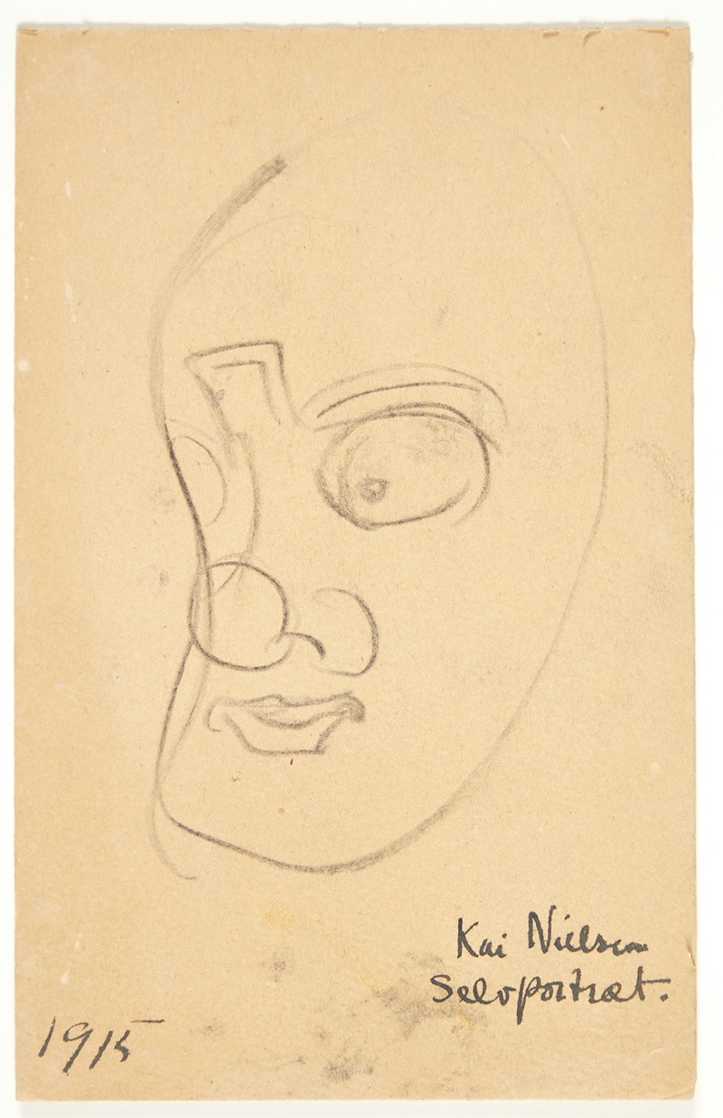 Selvportræt by Kai Nielsen, 1915 — digital art print download